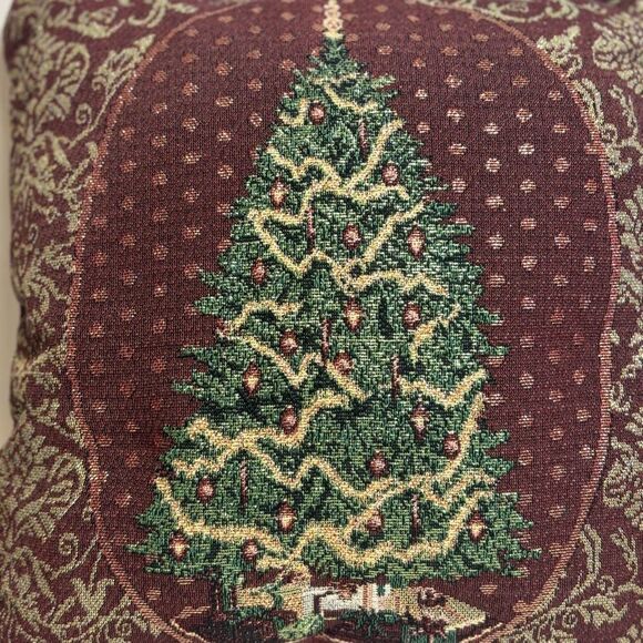 Holiday Christmas Tree Decorative Pillow - Picture 3 of 4